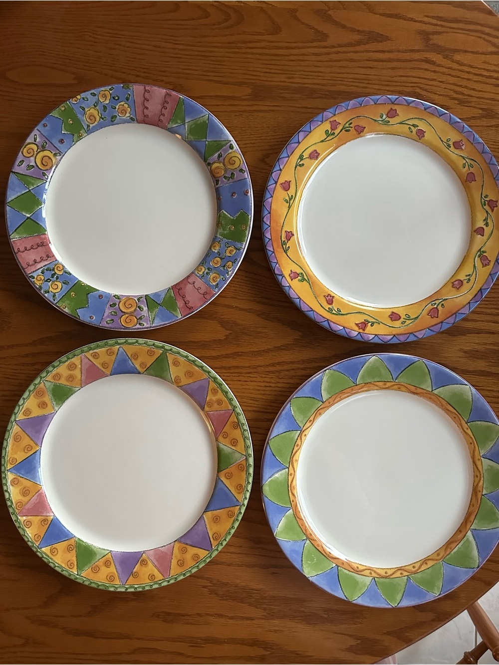 Set of 4 The Sweet Shoppe Dinner Plates